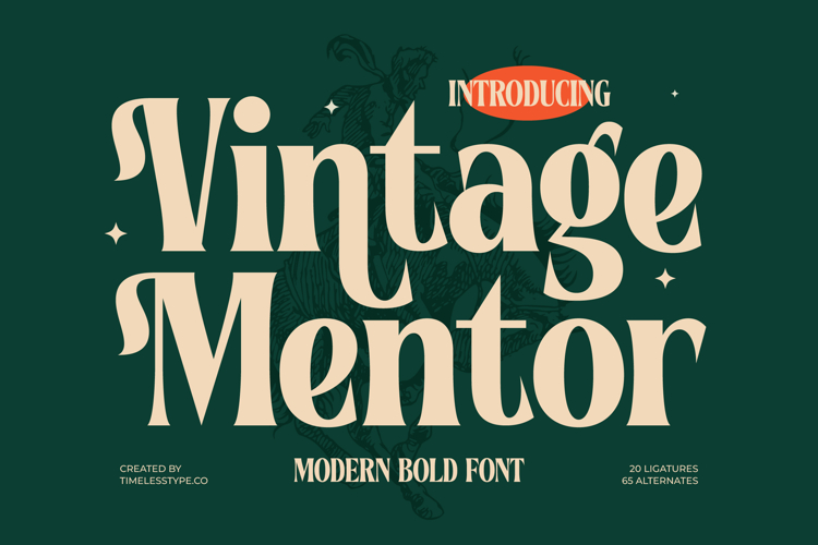 Modern Vintage Fonts Image 7
