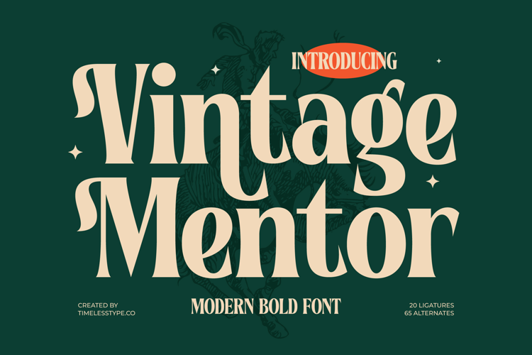 Vintage Mentor - Modern Bold Font