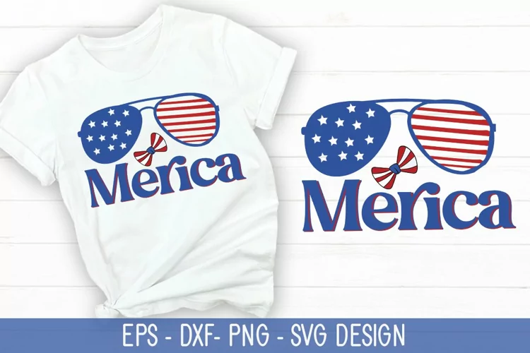 Merica SVG - 4th Of July Design