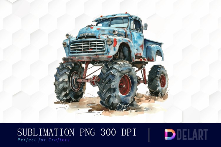 Vintage Truck Clipart Image 2