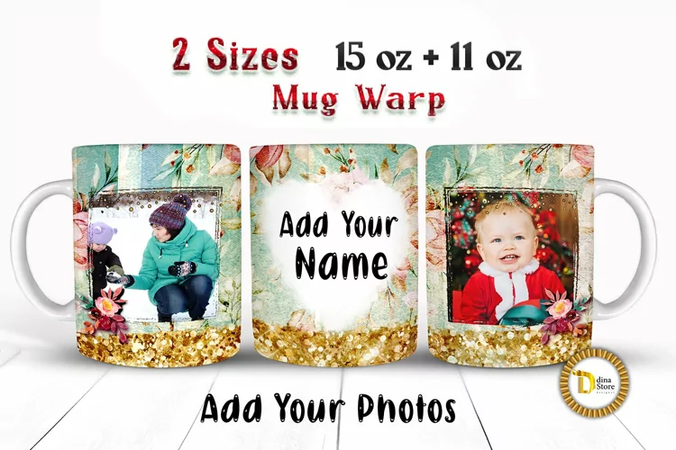 Vintage Mother's Day Photo Mug 11-15 Oz Mug Wrap