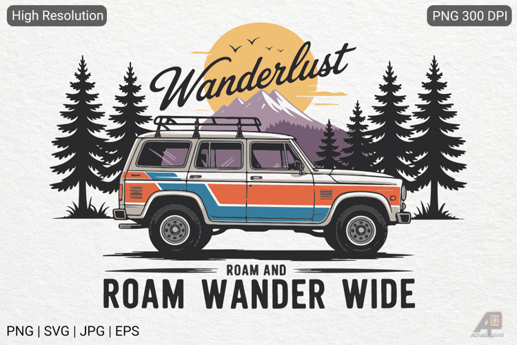 Vintage Mountain Adventure SVG PNG Sublimation
