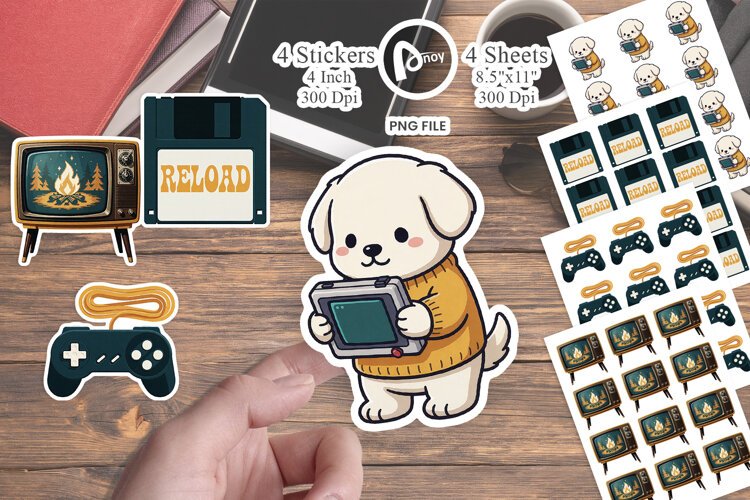 Pixel Den Art Sticker example image 1