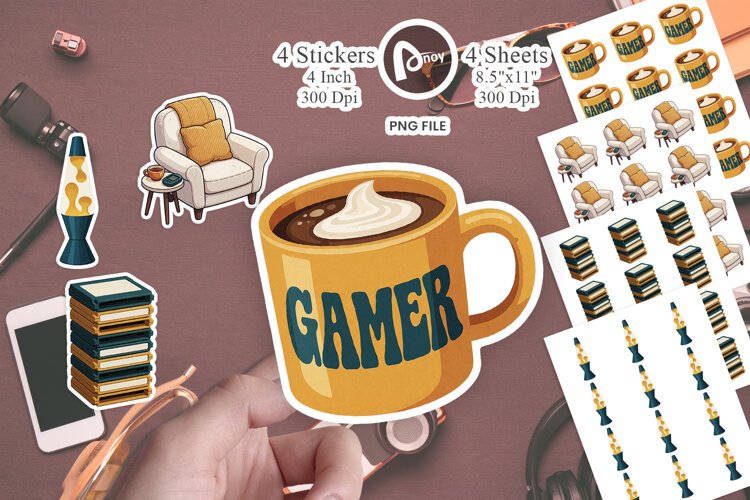 Pixel Den Art Sticker example image 1