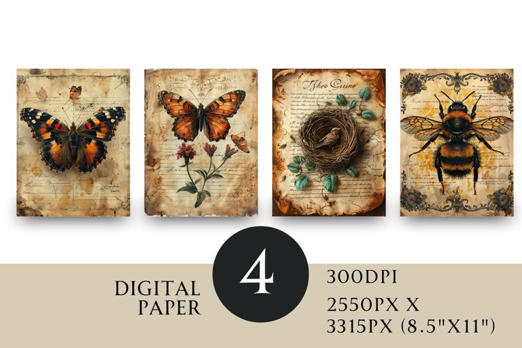 Butterfly Scrapbook Paper Image 23