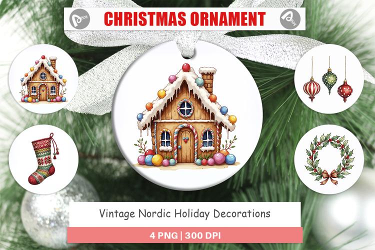 Nordic Holiday Decorations Ornament