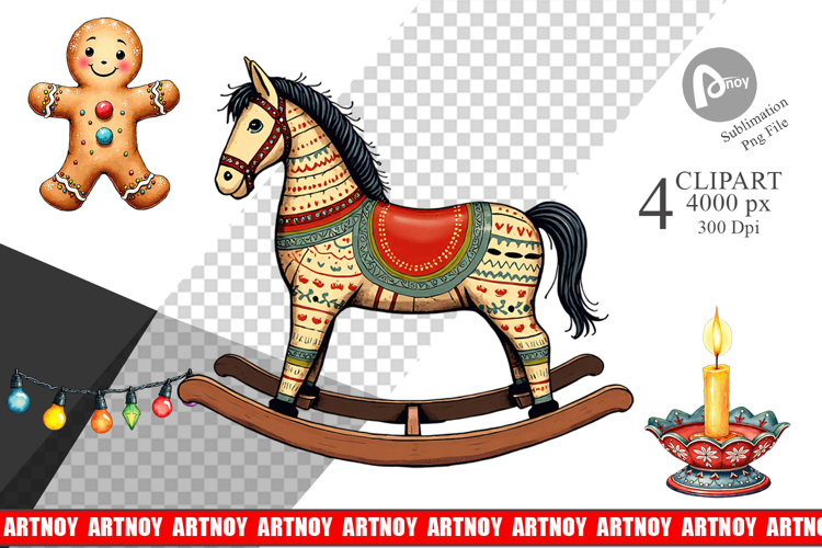 Nordic Holiday Decorations Clipart