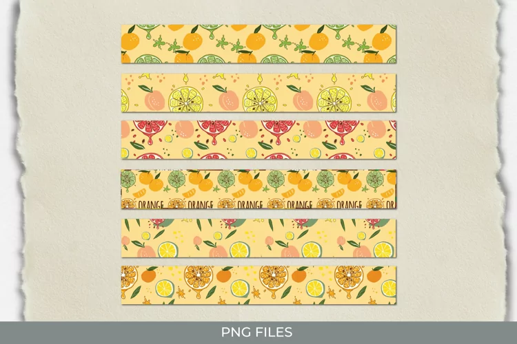 Vintage Orange Seamless Pattern Stripe