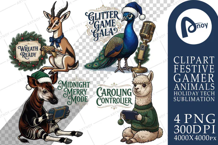 Vintage Ornament Quest Gamer Pets Sublimation