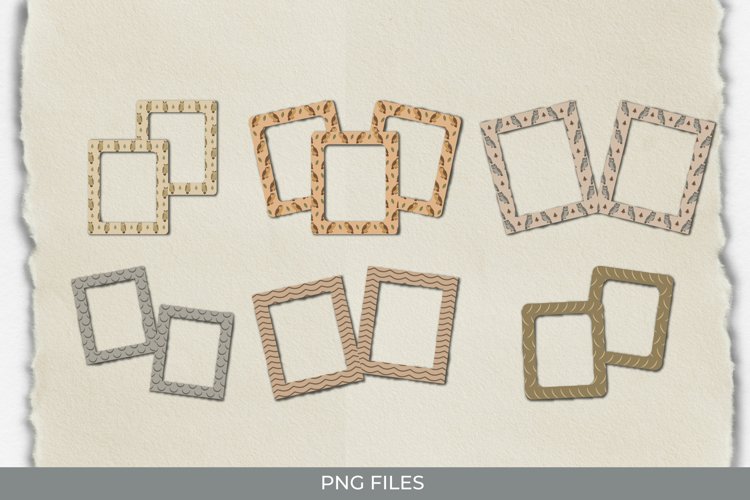 Vintage Owl Pattern Frames example image 1