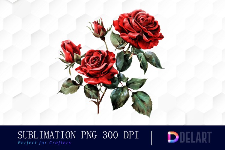 Red Roses Clipart Image 6