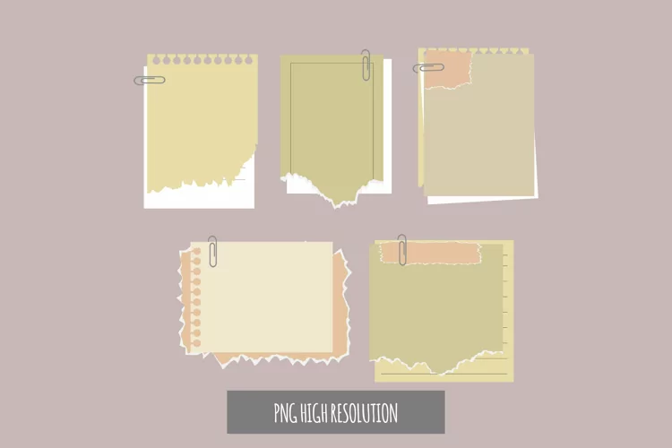Vintage Paper Clipping Set