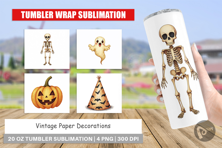 Vintage Decorations Tumbler