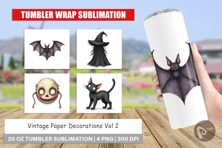 Vintage Decorations Tumbler