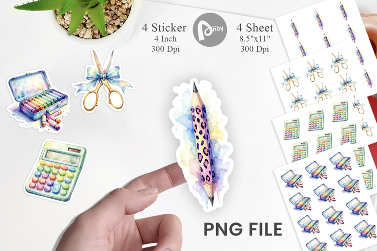 Vintage Pastel Classroom Sticker