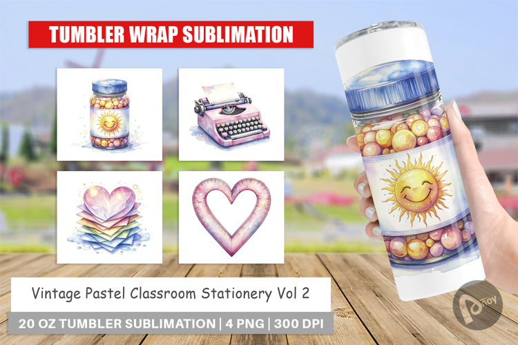 Vintage Pastel Classroom Tumbler
