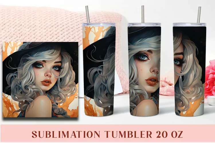 Anime Girl Tumbler Sublimation Tumbler Wrap
