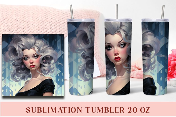 Anime Girl Tumbler Sublimation Tumbler Wrap