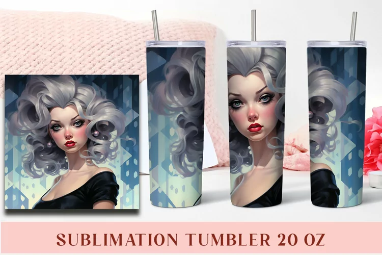 Anime Girl Tumbler Sublimation Tumbler Wrap