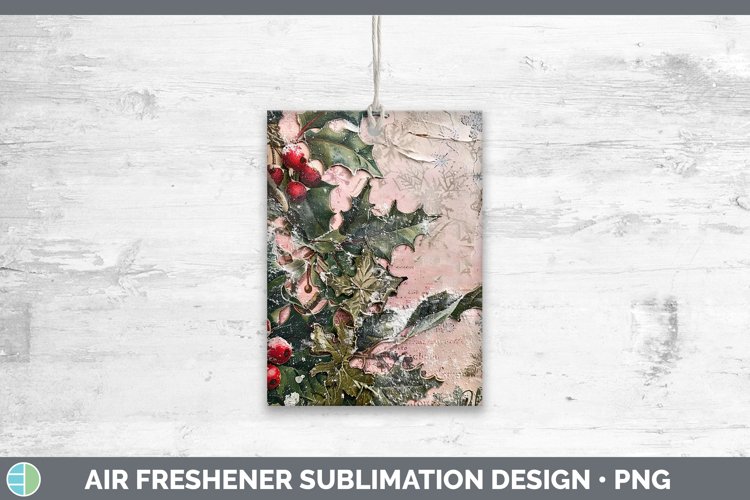 GorgeousVintage Pink Christmas Air Freshener design.