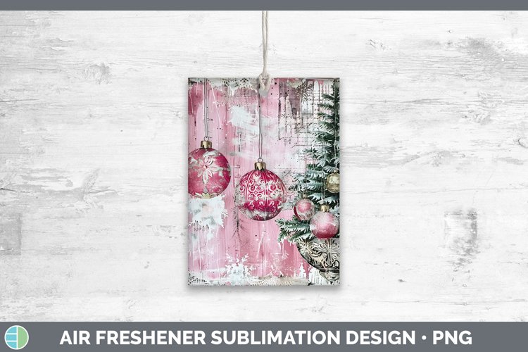GorgeousVintage Pink Christmas Air Freshener design.