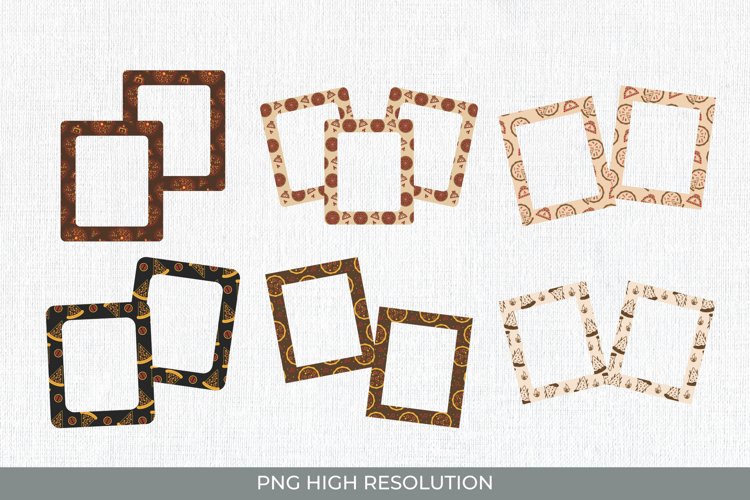 Vintage Pizza Frame Set