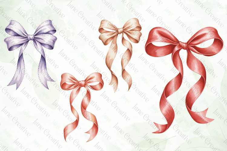 Vintage Ribbon Bow Clipart