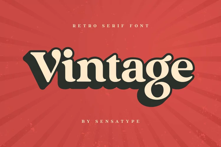 Vintage - Retro Serif Font