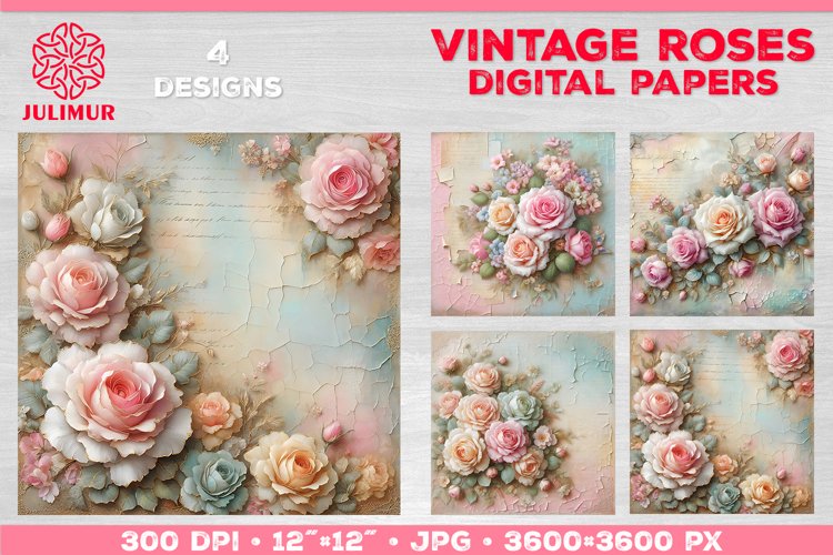 Valentine Scrapbook Paper Image 17