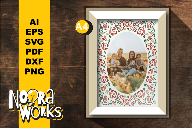 Vintage Roses Frame A4 Shadow Box