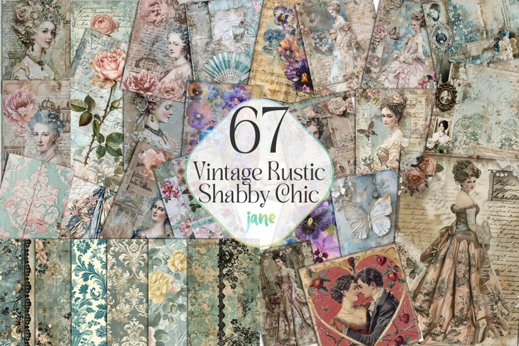 Vintage Rustic Shabby Chic Bundle example image 1