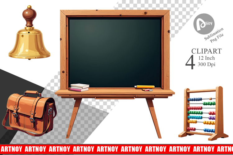 Vintage School Day Clipart