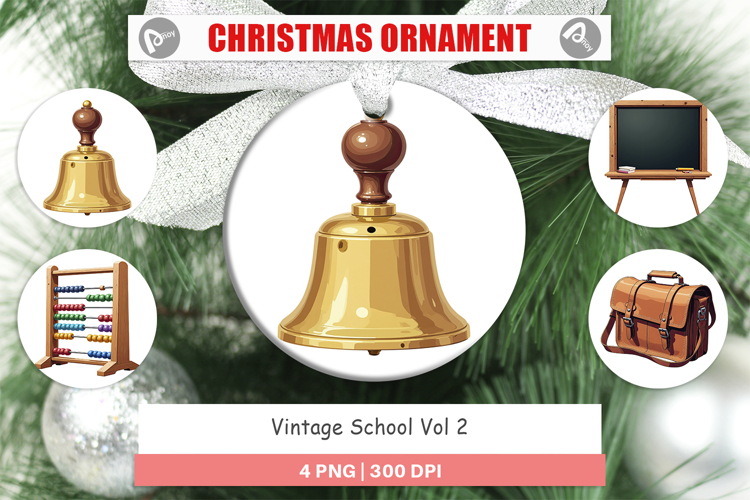 Ornament Vintage School Day