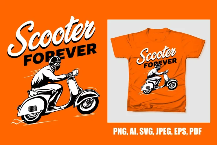 VINTAGE SCOOTER POSTER