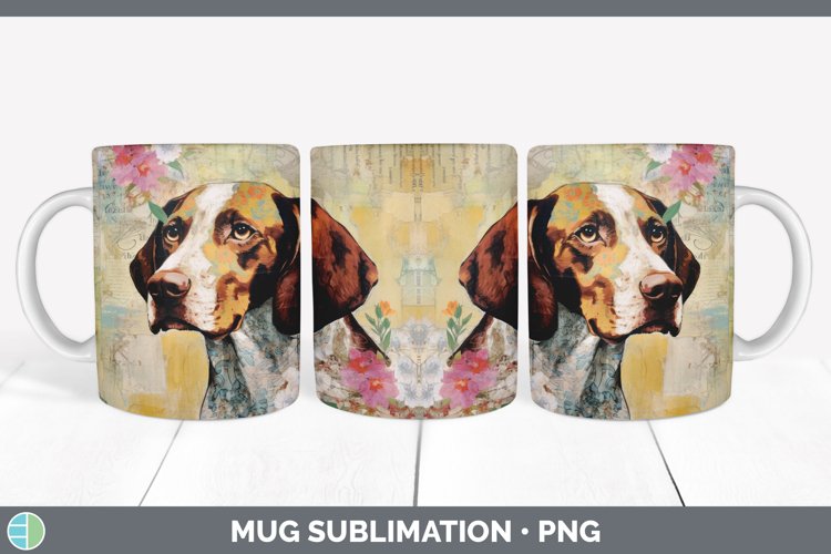GorgeousDecoupage Shorthaired Pointers Mug Wrap design.