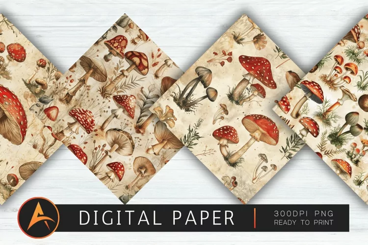 Vintage Skeletons Digital Paper