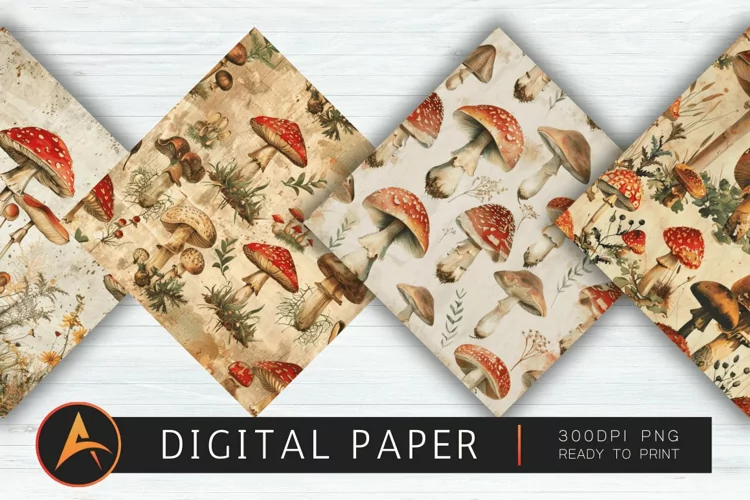 Vintage Skeletons Digital Paper