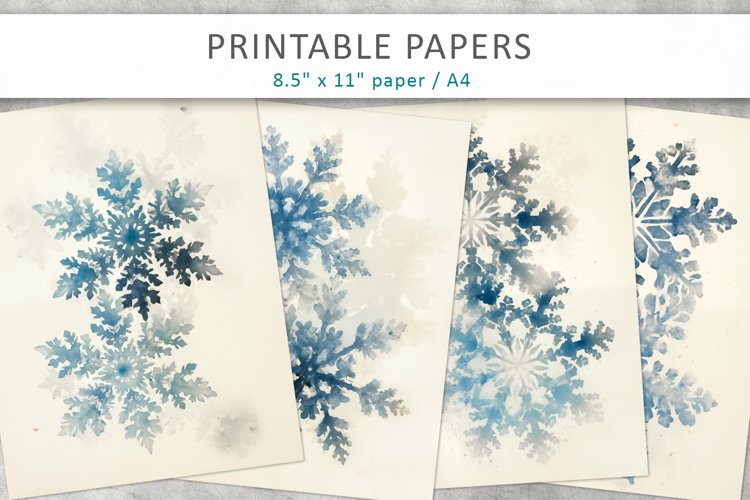  Snowflakes Background Image 5
