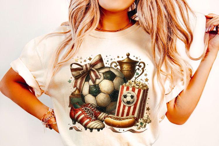 Retro Soccer PNG, Soccer Mama PNG, Soccer Game Day PNG