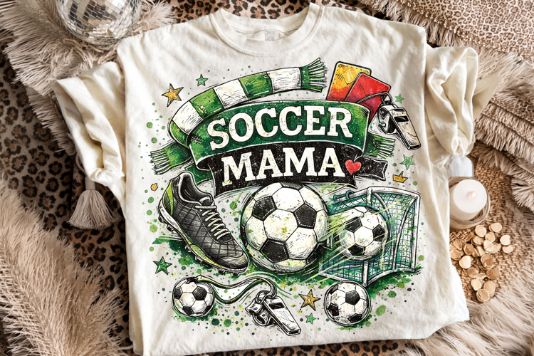 Retro Soccer Mama PNG, Soccer PNG Sublimation, Soccer Ball