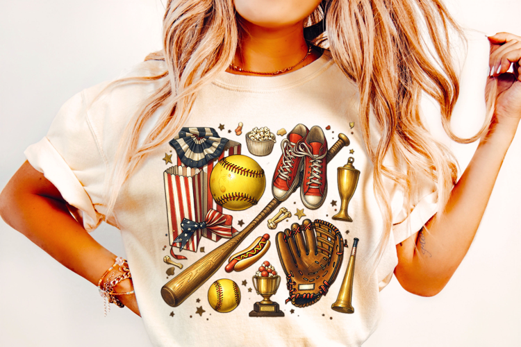 Retro Softball PNG, Softball Coquette PNG, Softball Mama PNG