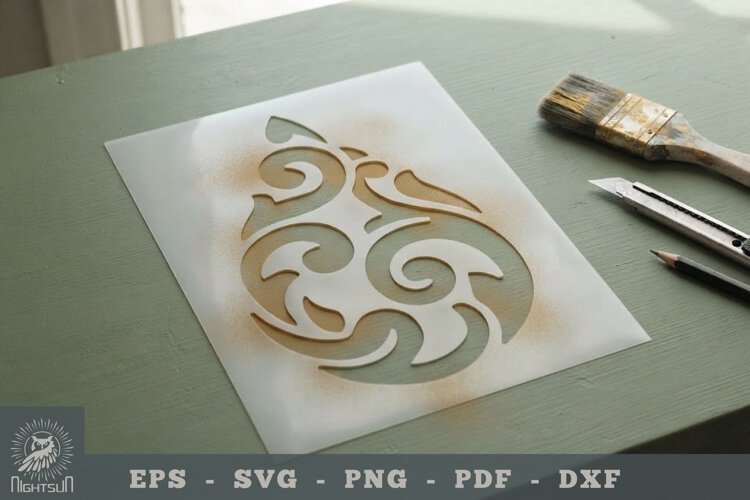 Vintage Stencil Template 2 example image 1