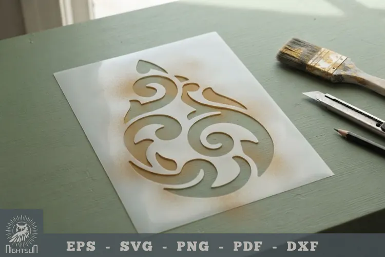 Vintage Stencil Template 2