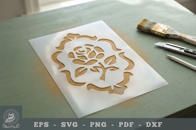 Vintage Stencil Template 3 example image 1