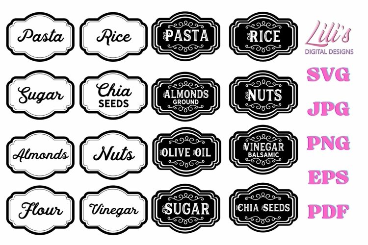 vintage labels for kitchen
