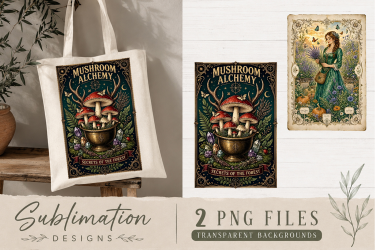 Vintage Apothecary Herbalist PNG | Botanical Sublimation
