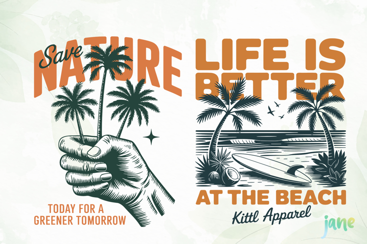 Vintage Summer Beach Collection SVG