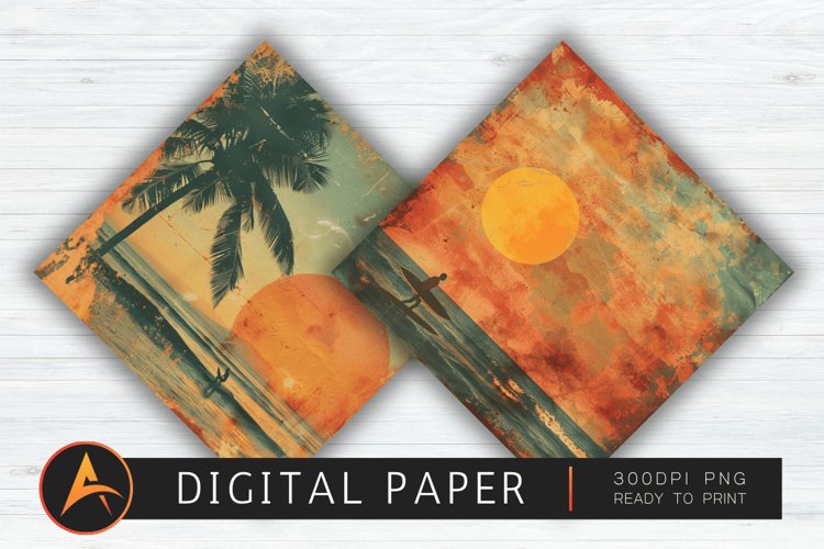Beach Scrapbook Paper Image 23