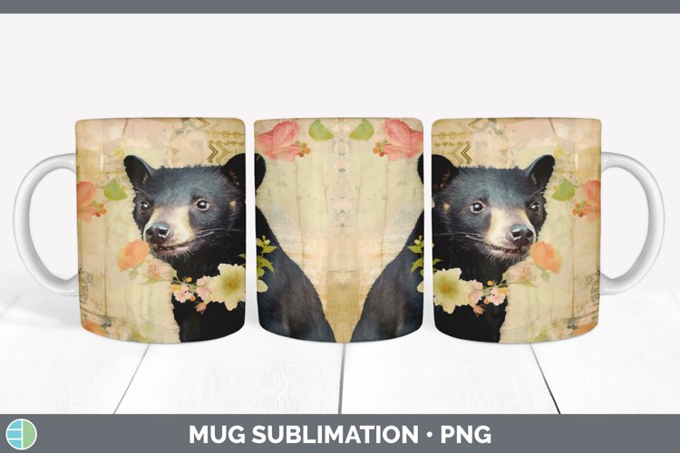 GorgeousDecoupage Tasmanian Devils Mug Wrap design.