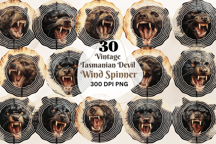 Vintage Tasmanian Devil Wind Spinner Bundle